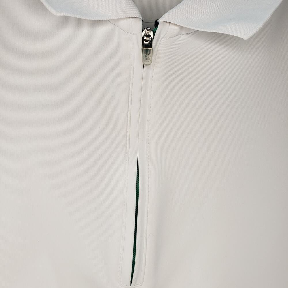 Peter Millar Pullover L White Quarter Zip Golf Tennis - Picture 4 of 4